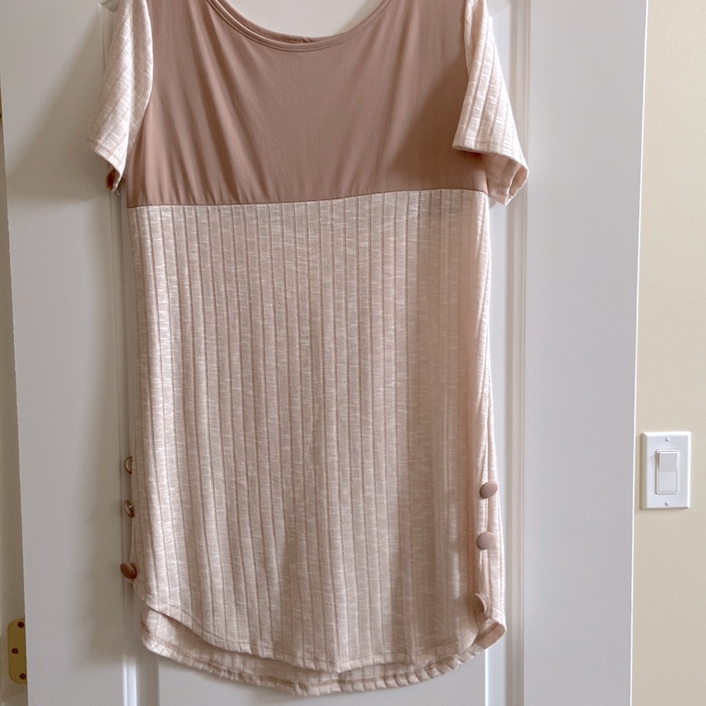 Oatmeal coloured tunic in size M